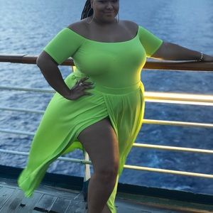 Forever 21 Dresses - Off the shoulder maxi skort Forever 21 Dresses - Off the shoulder maxi skort